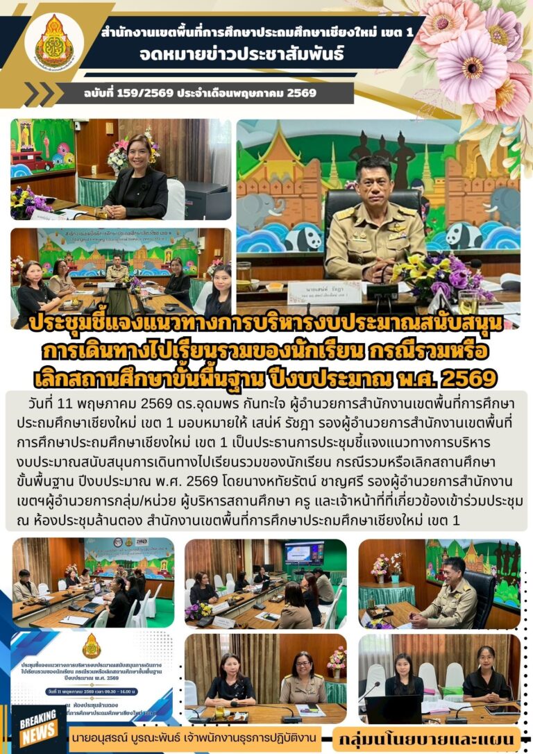 LINE_ALBUM_จดหมายข่าว สพป.เชียงใหม่ เขต 1 ปี 2569_260512_1