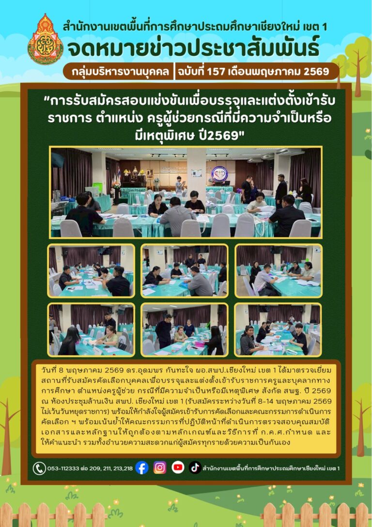 LINE_ALBUM_จดหมายข่าว สพป.เชียงใหม่ เขต 1 ปี 2569_260512_6