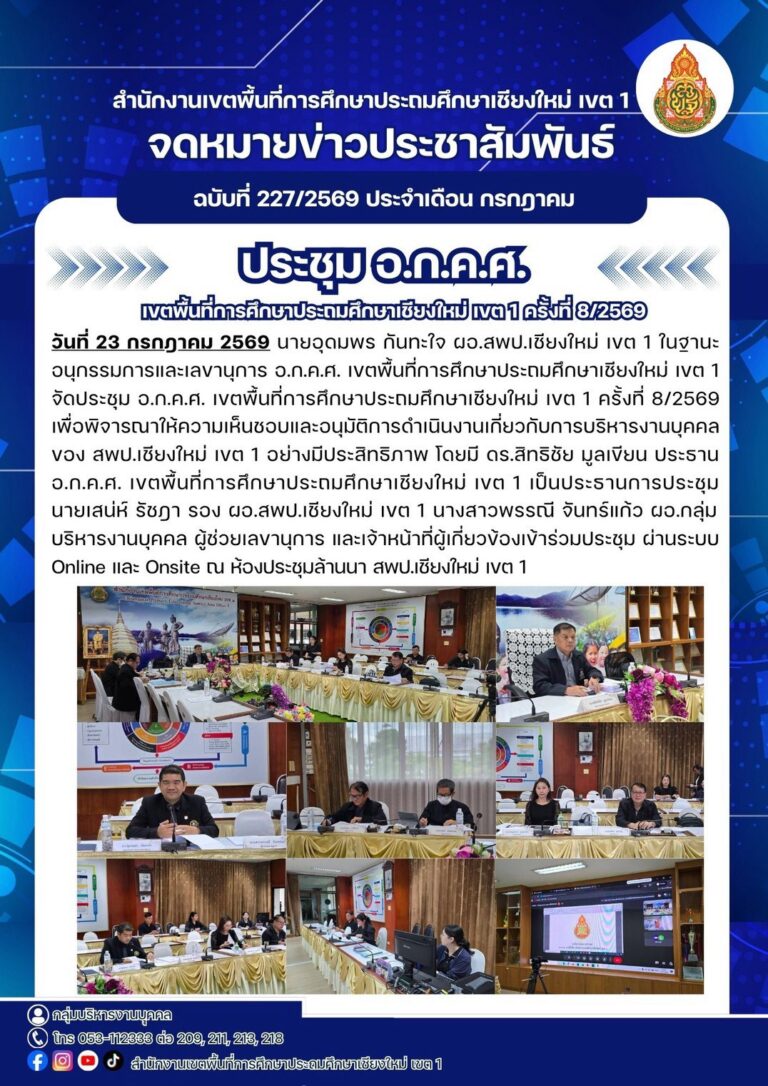 LINE_ALBUM_จดหมายข่าว สพป.เชียงใหม่ เขต 1 ปี 2569_260803_2