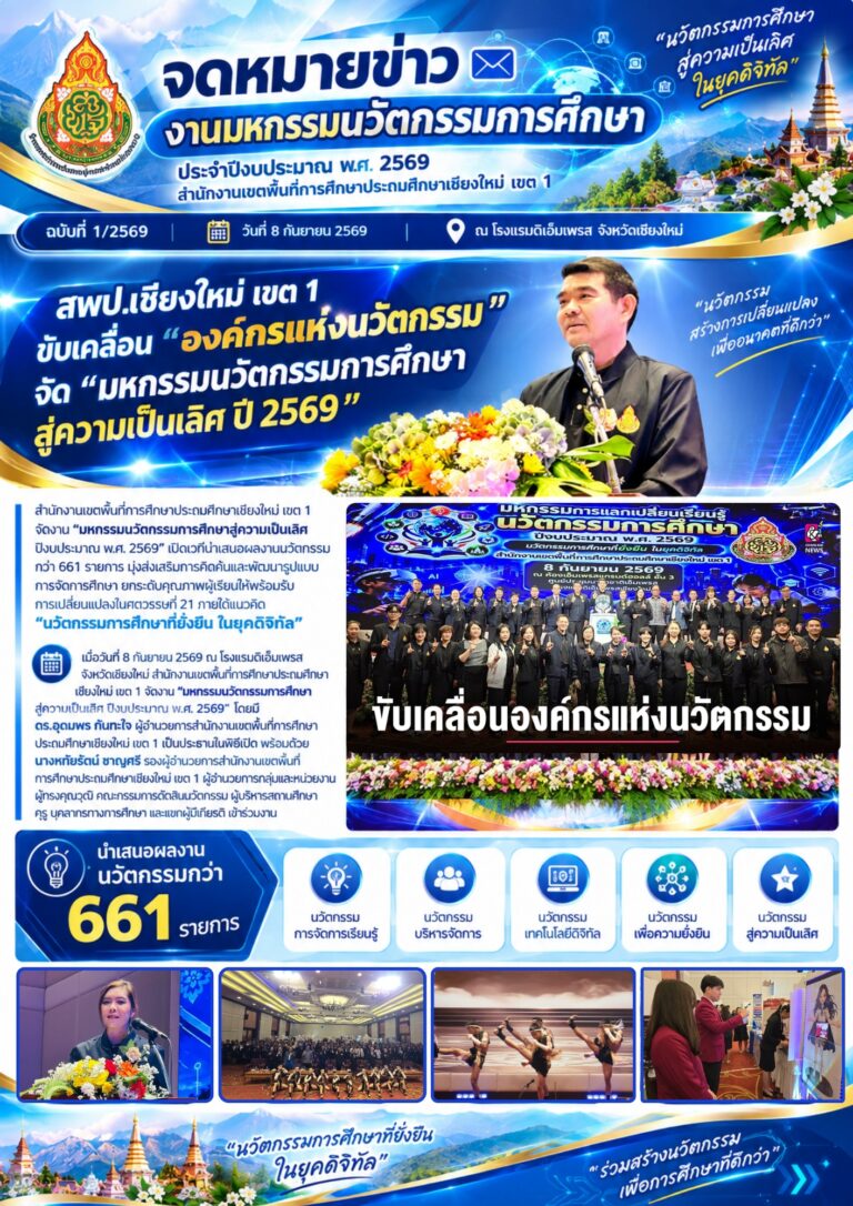 LINE_ALBUM_จดหมายข่าว สพป.เชียงใหม่ เขต 1 ปี 2569_260909_1