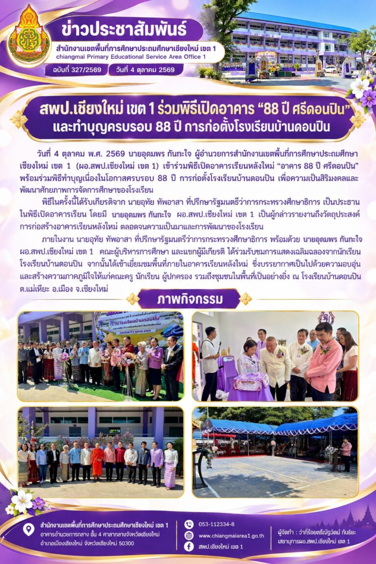 LINE_ALBUM_จดหมายข่าว สพป.เชียงใหม่ เขต 1 ปี 2569_261012_2